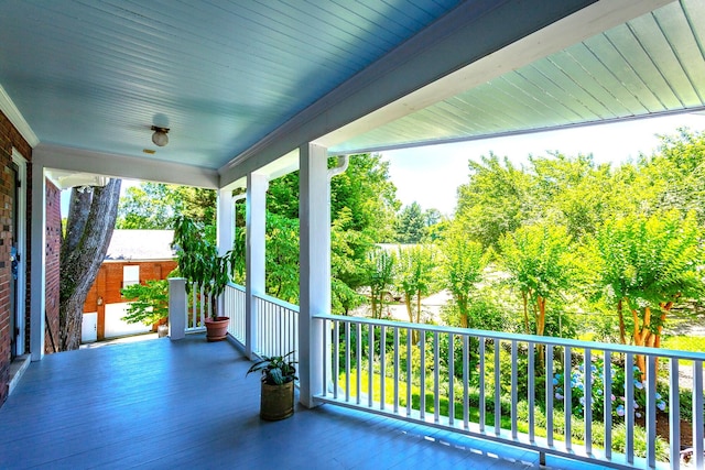 view of patio with covered porch