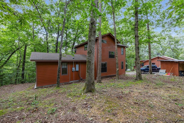 view of rear view of property