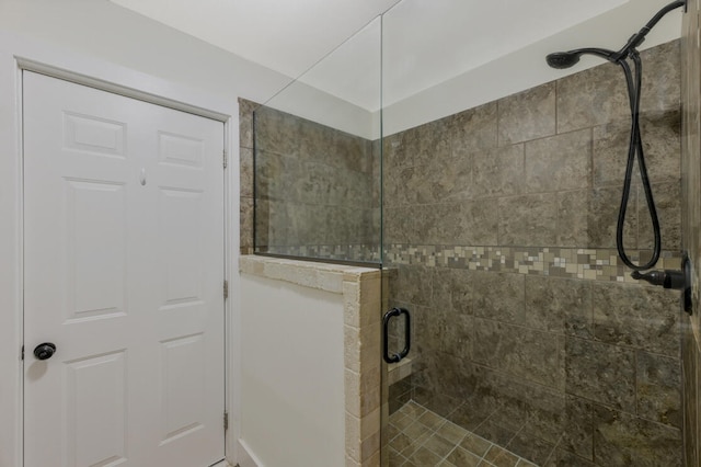 bathroom with walk in shower