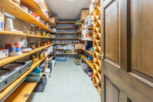 view of storage room