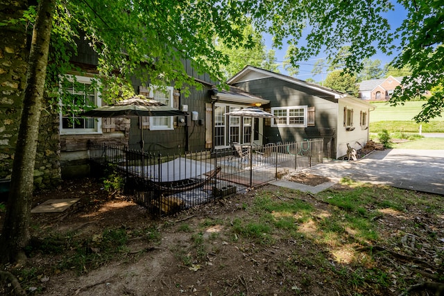 view of rear view of property