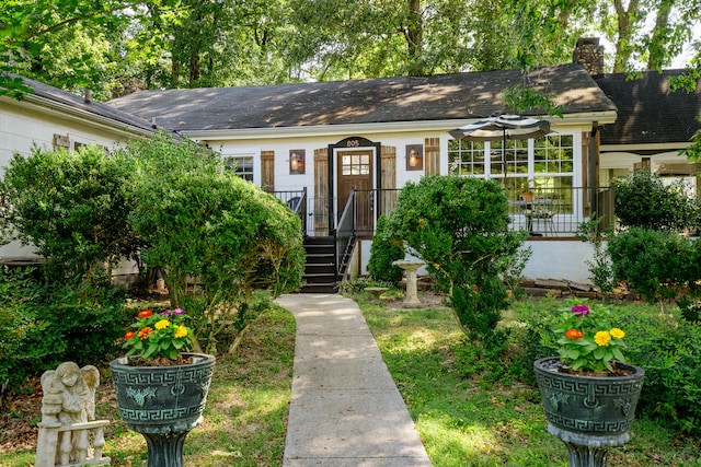 view of ranch-style home