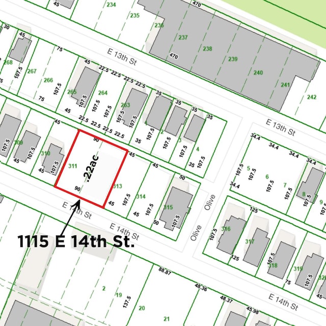 1115 E 14th St, Chattanooga TN, 37408 land for sale