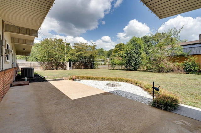 view of patio with cooling unit