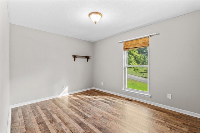 empty room with wood-type flooring