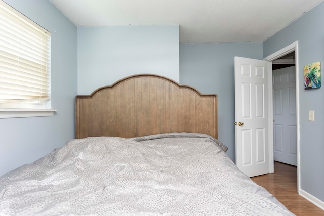 bedroom featuring wood-type flooring