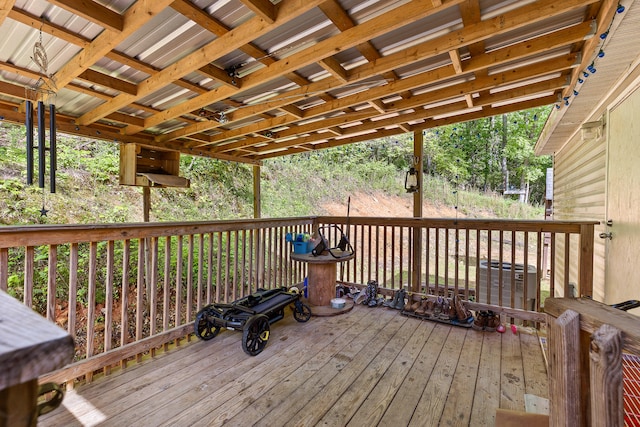 view of wooden terrace