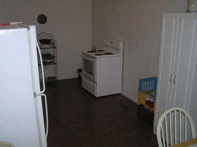 kitchen with white appliances