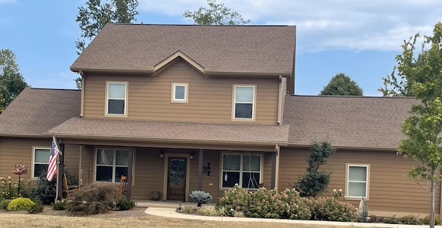 view of front of house featuring covered porch