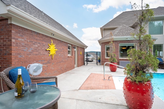 view of patio featuring central AC unit