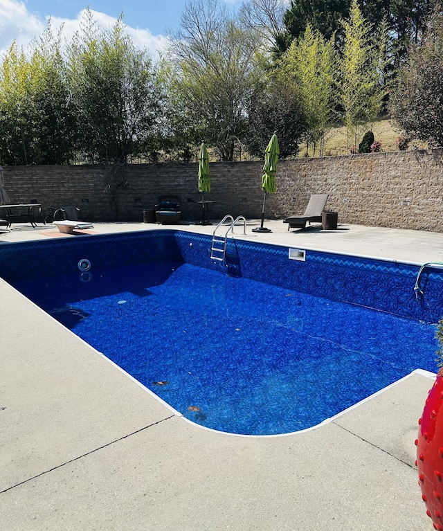 153 Thorncrest Dr, Ringgold, GA 30736 - view of swimming pool with a patio, a diving board, and a fenced backyard