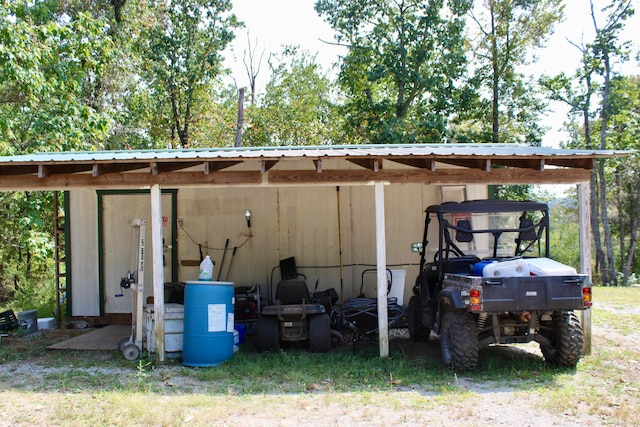 view of outdoor structure