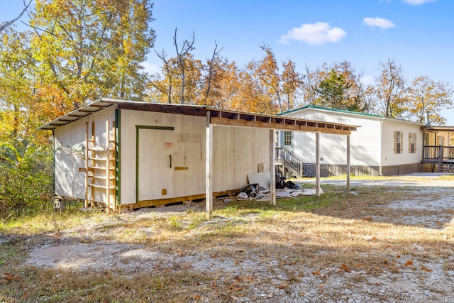 view of outbuilding