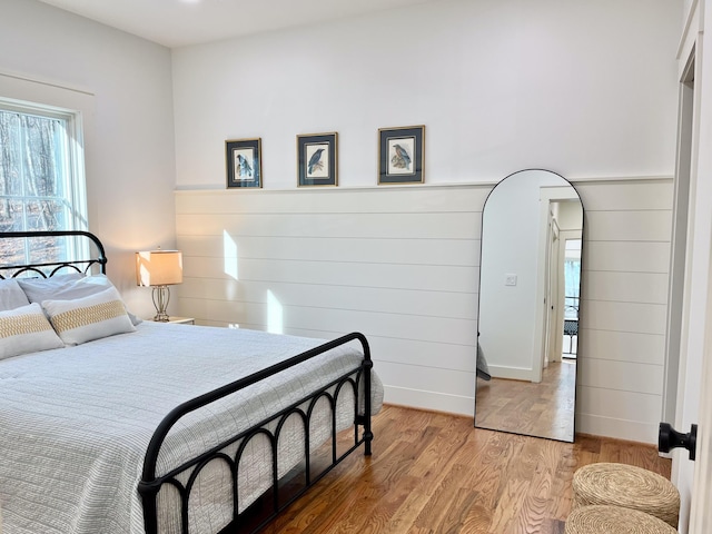 bedroom featuring wood-type flooring