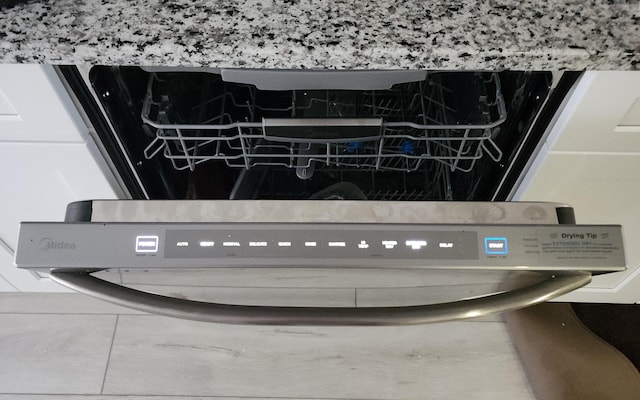 interior details with dishwasher