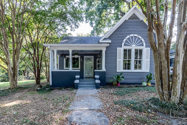 view of front facade with covered porch