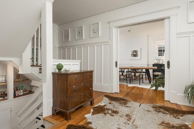 interior space with light wood-type flooring