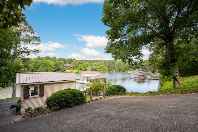 property view of water