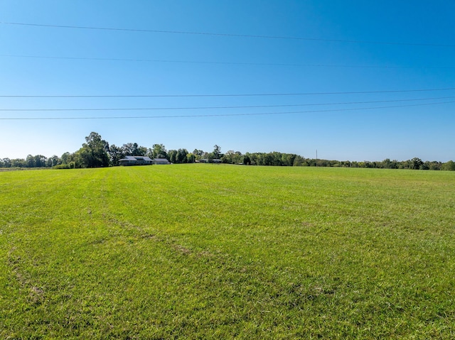 view of yard featuring a rural view