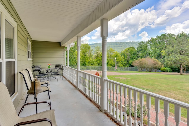 view of balcony