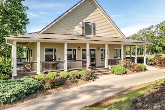 farmhouse-style home with a porch