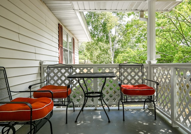 view of balcony