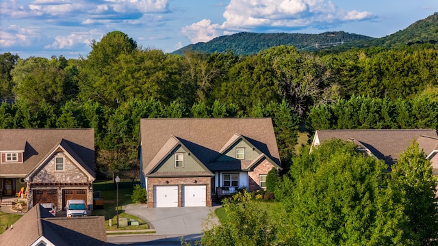 exterior space with a mountain view