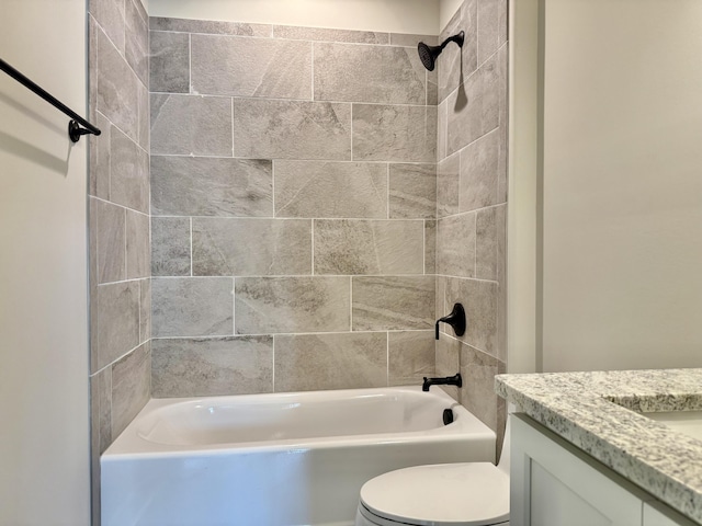 269 Quartz Dr Unit 21, Chickamauga, GA 30707 - bathroom featuring vanity, toilet, and bathing tub / shower combination