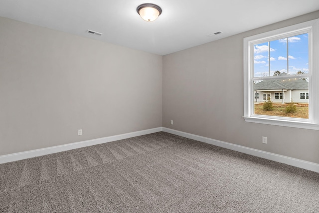 view of carpeted empty room