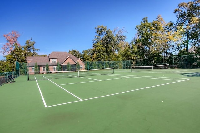 view of tennis court