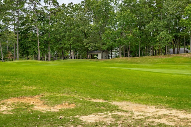 106 Woodpecker Pl, Ringgold, GA 30736 - view of yard with a detached garage and view of golf course