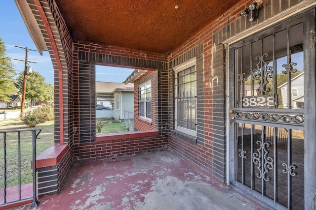 view of patio / terrace with a porch