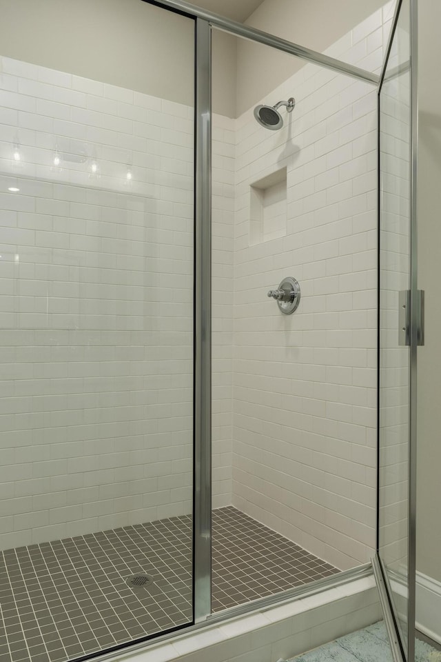 bathroom with walk in shower