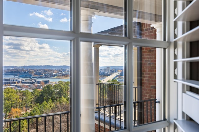 room details with a water view