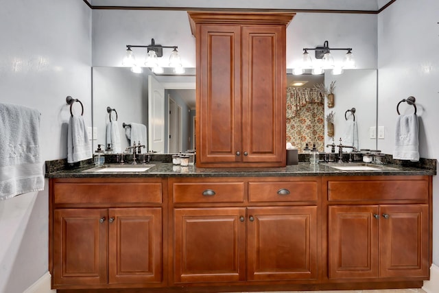 bathroom with vanity