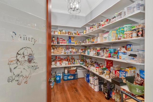 view of pantry