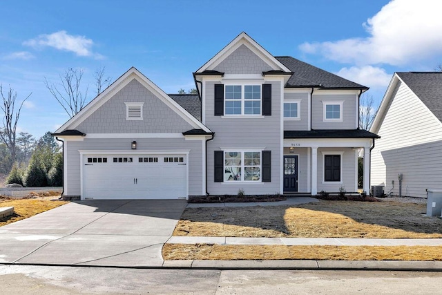 view of front of home featuring central AC