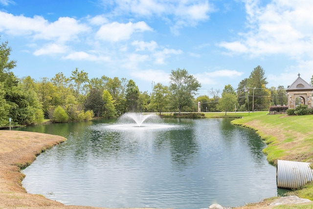 view of water feature