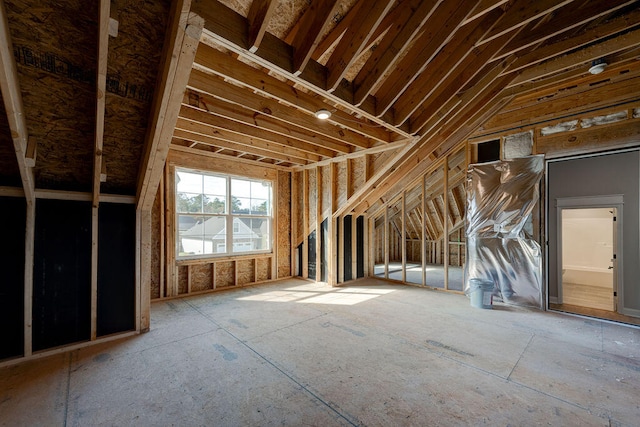 view of attic