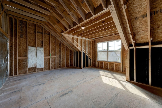 view of attic