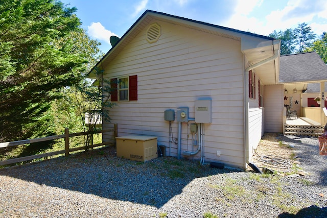 view of home's exterior