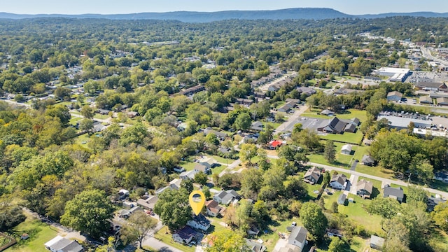 bird's eye view featuring a mountain view