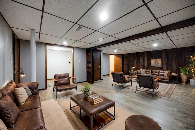 interior space with light hardwood / wood-style flooring