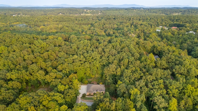 aerial view featuring a mountain view