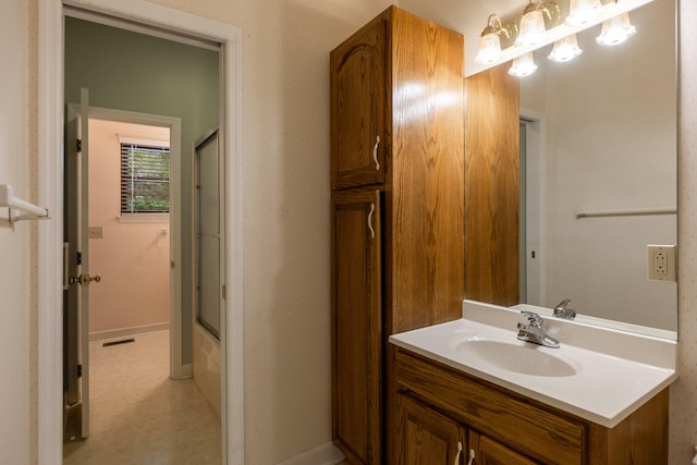 bathroom featuring vanity