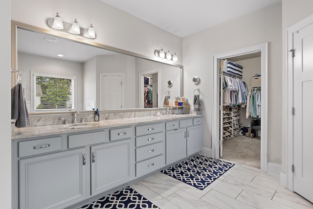 bathroom with vanity