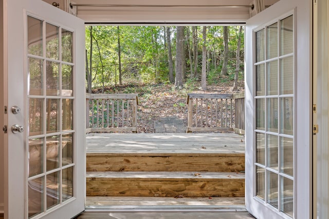 view of doorway to outside