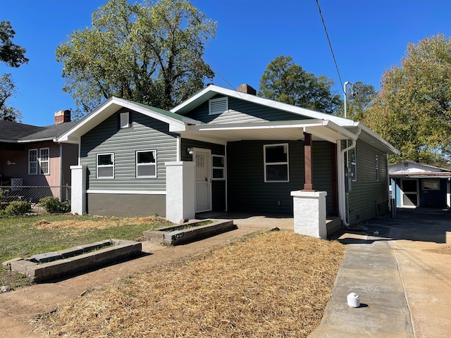 view of bungalow-style house