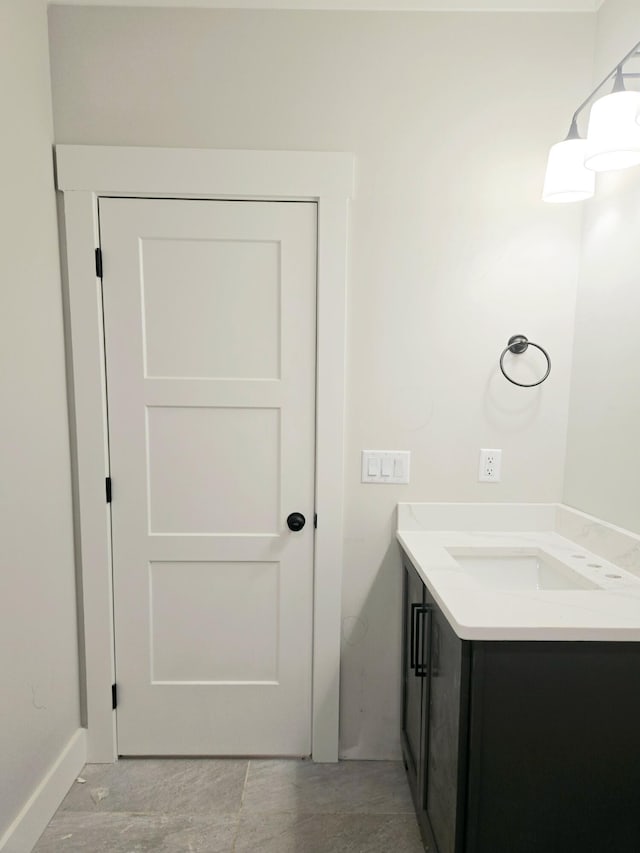 bathroom featuring vanity