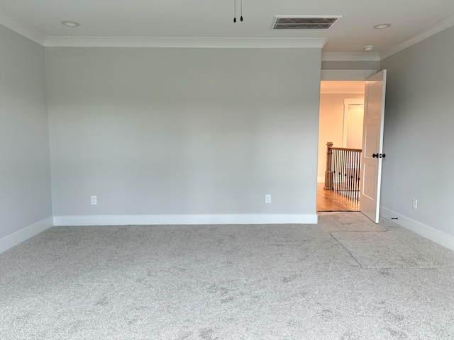 283 Quartz Dr Unit 22, Chickamauga, GA 30707 - carpeted empty room featuring crown molding, baseboards, and recessed lighting